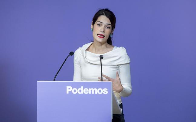 La portavoz de Podemos, Isa Serra.
