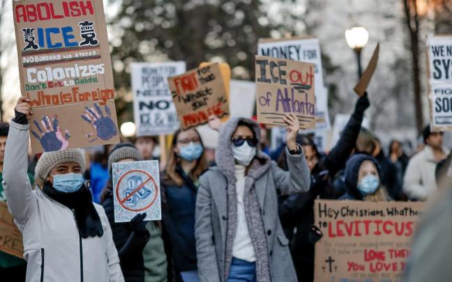 Protestas contra el ICE en Estados Unidos.