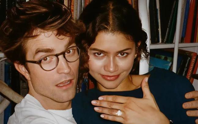 Zendaya y Robert Pattinson en la película 'El drama'.