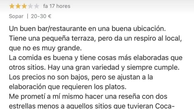 La reseña que abre el debate en las redes sociales
