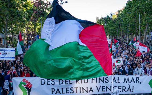 Manifestación pro Palestina en Barcelona.