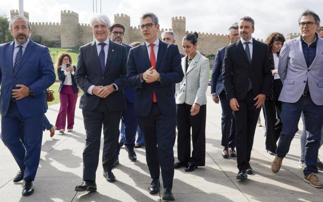 El ministro Bolaños, durante un acto institucional este miércoles en Ávila