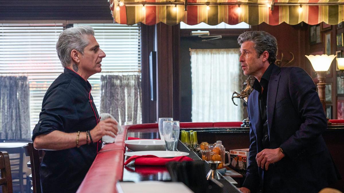 Michael Imperioli y Patrick Dempsey en una imagen de la serie ‘Memoria de un asesino’