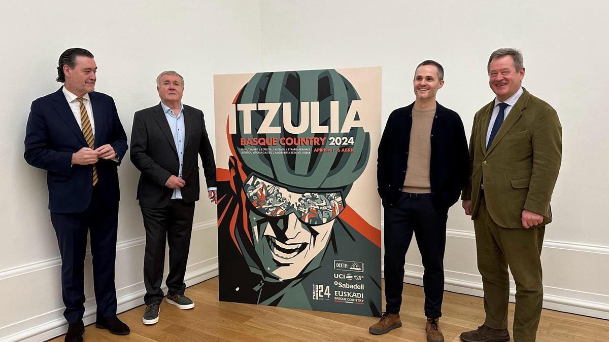Presentación del cartel oficial de la Itzulia Basque Country 2024.
