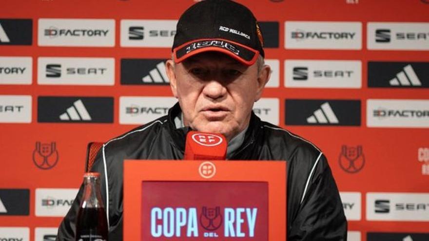 Javier Aguirre, en rueda de prensa. / RCD MALLORCA