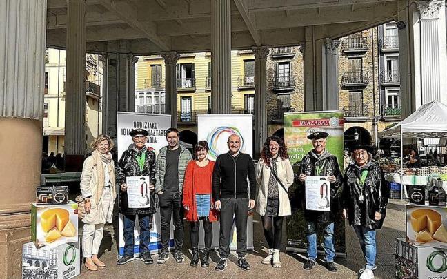 Presentación del Artzain Eguna 2023 en la plaza de Ordizia. | FOTO: N.G.