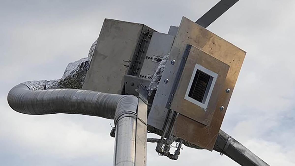 El reactor fotoelectroquímico en el que se produce la electrólisis del agua para obtener hidrógeno y oxígeno.
