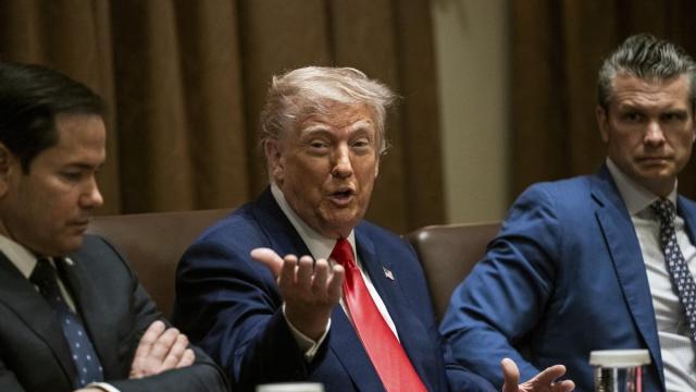 Trump interviene durante una reunión de su gabinete en la Casa Blanca. / EP Trump interviene durante una reunión de su gabinete en la Casa Blanca.