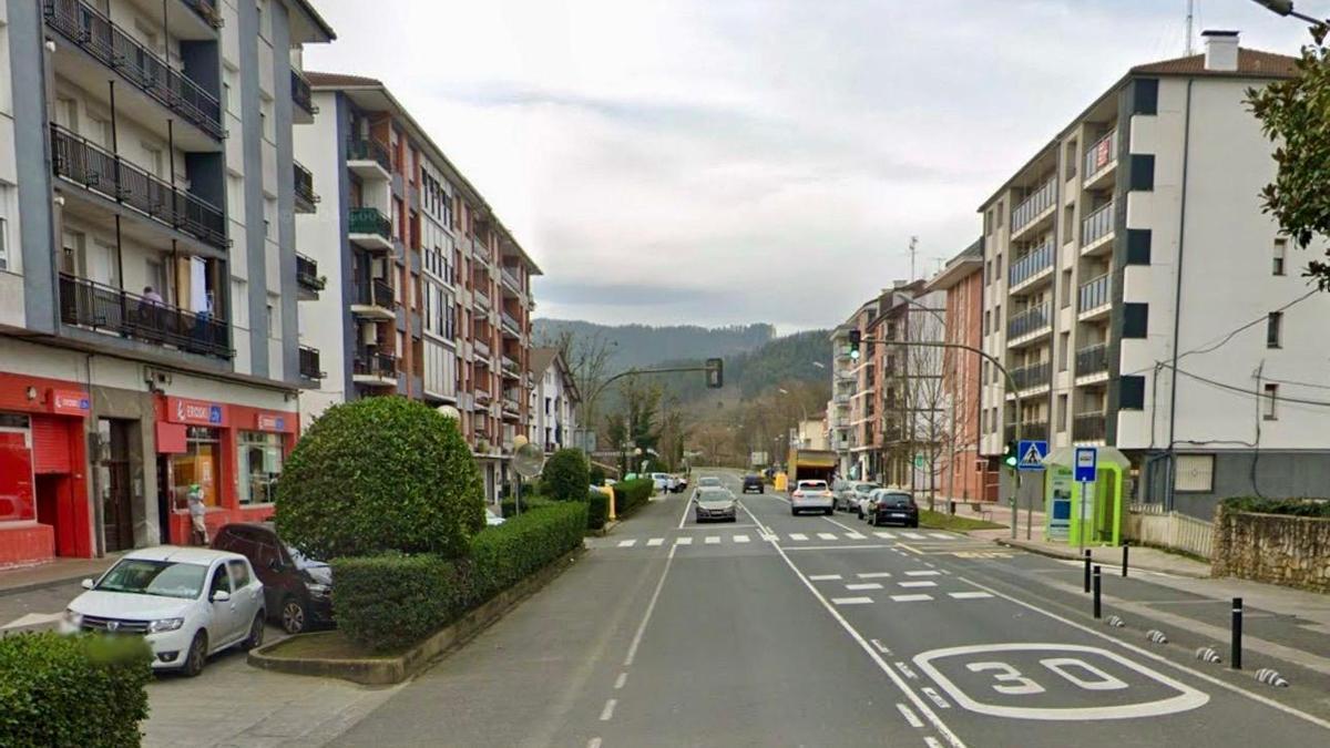 Tramo de la calle Garbe que se va a someter a obras de reurbanización