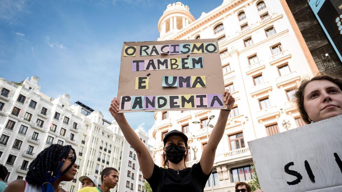 Manifestación contra el racismo en Madrid.