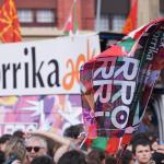 Varios atletas durante el inicio de la Korrika 2024