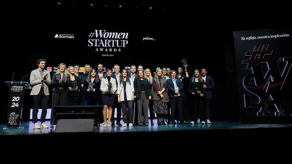 Los premiados en la tercera edición de los 'Women Startup Awards'.