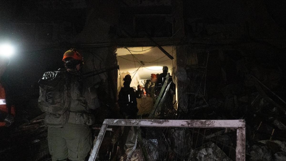 Ataques iraníes en la ciudad israelí de Dimona.