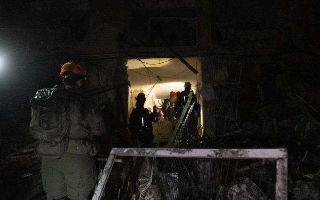 Ataques iraníes en la ciudad israelí de Dimona.