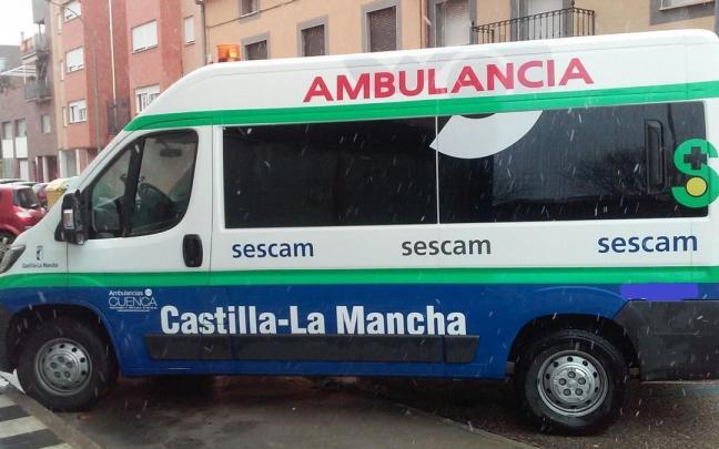 Ambulancias del transporte sanitario de Cuenca.