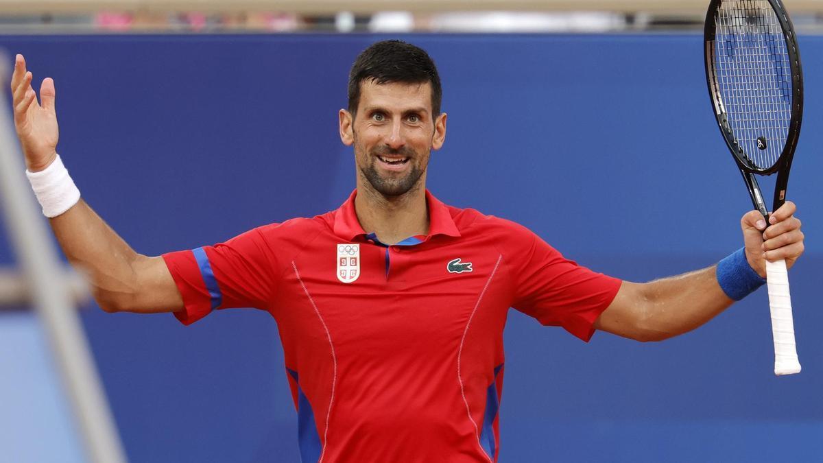 Novak Jdokovic celebra su pase a semifinales