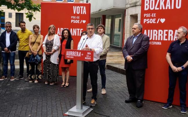 Acto de los socialistas vascos, ayer en Bilbao.