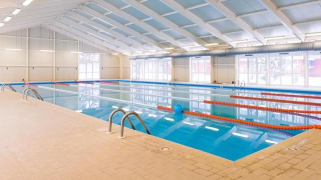 Una piscina cubierta ajena a esta historia.