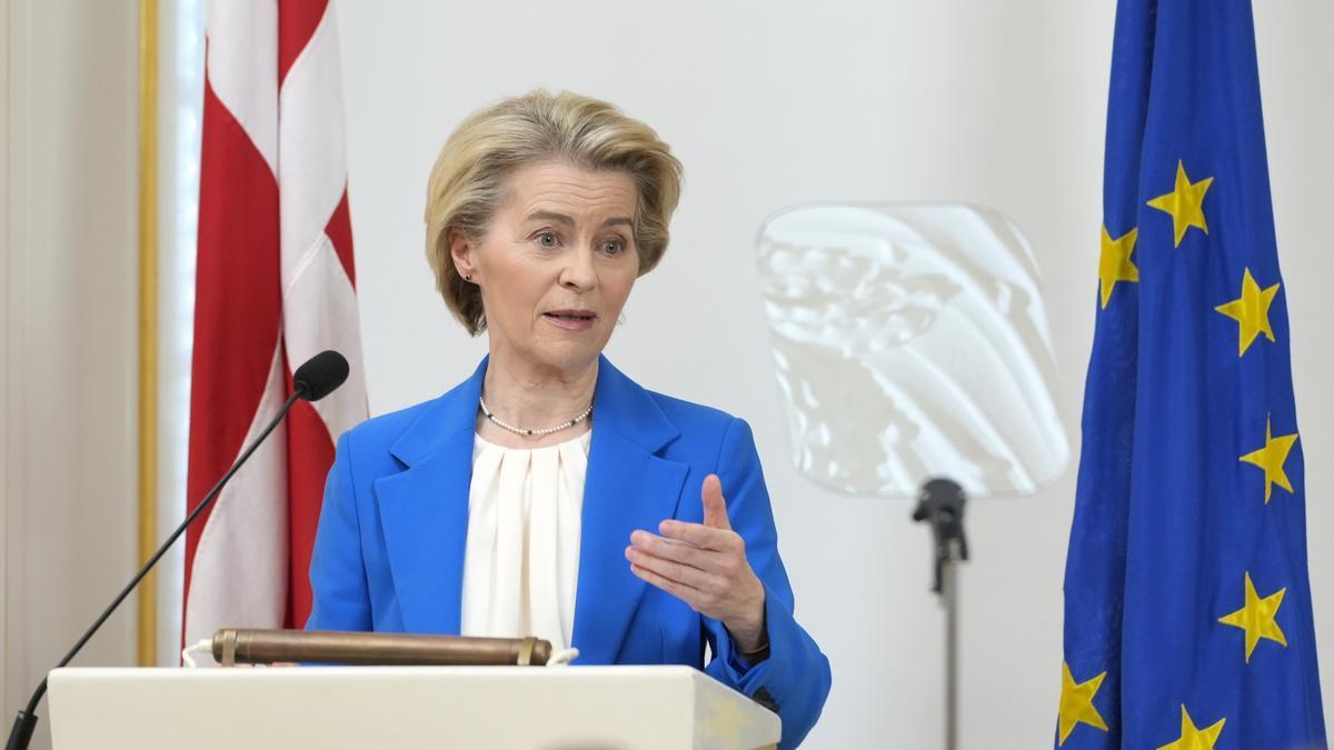 La presidenta de la Comisión Europea, Ursula von der Leyen