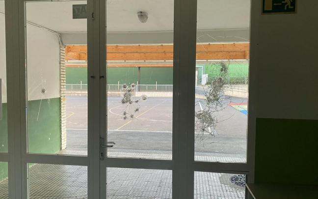 Desperfectos en la ikastola de Usurbil