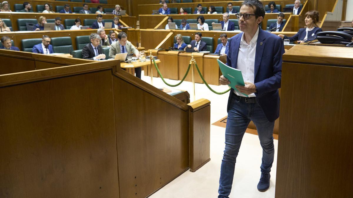 El portavoz de EH Bildu en el Parlamento Vasco, Pello Otxandiano.