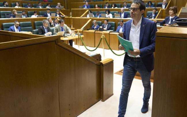 El portavoz de EH Bildu en el Parlamento Vasco, Pello Otxandiano.