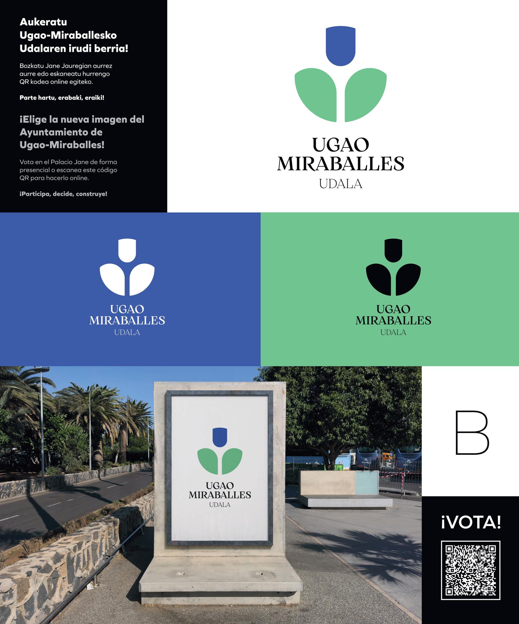 Opción B para la nueva imagen institucional de Ugao