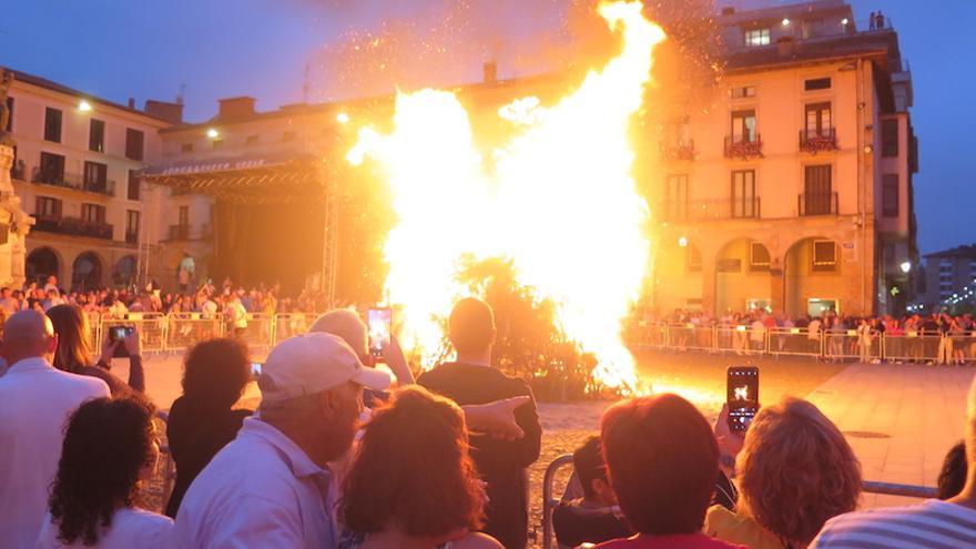 La hoguera del año pasado.