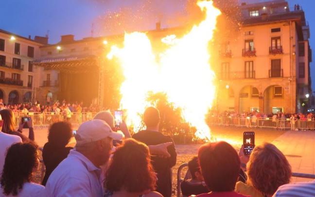 La hoguera del año pasado.