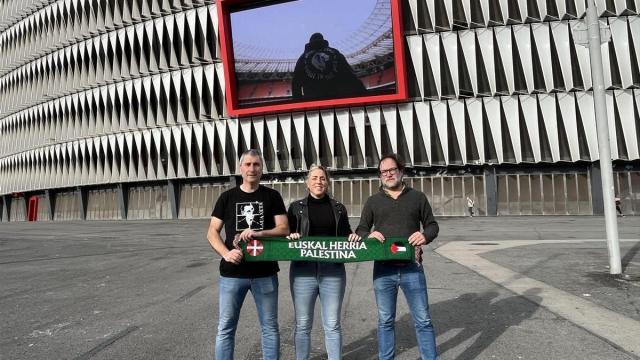 Representantes iniciativa ciudadana Gernika-Palestina