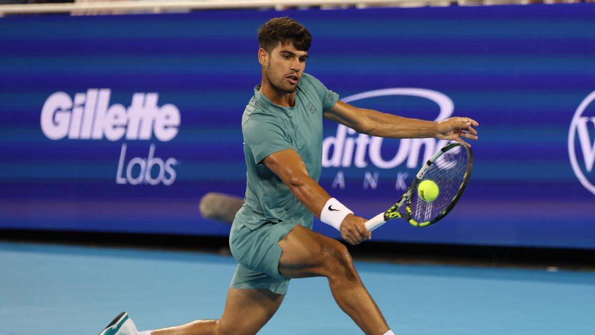 Carlos Alcaraz durante el Masters 1.000 de Cincinnati