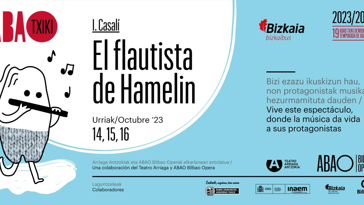 ABAO txiki estrena este fin de semana ‘El flautista de Hamelin’