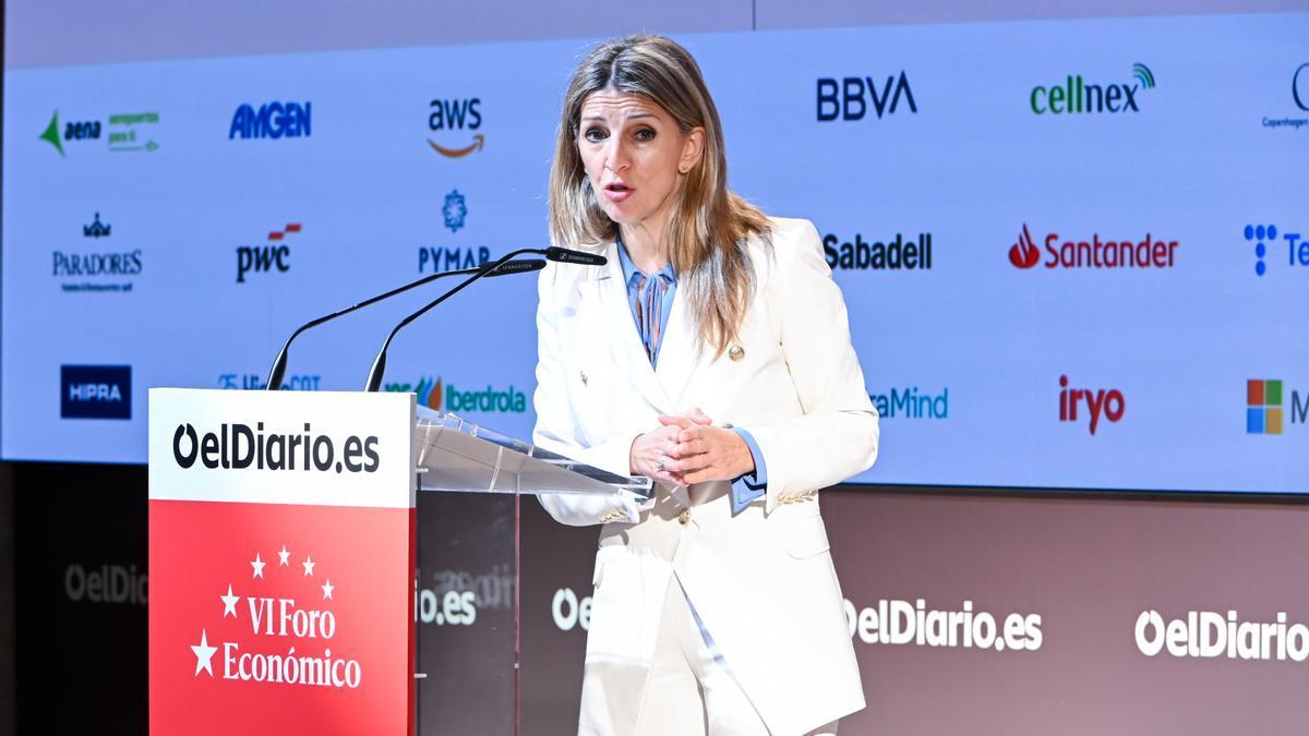 La vicepresidenta segunda y ministra de Trabajo, Yolanda Díaz.