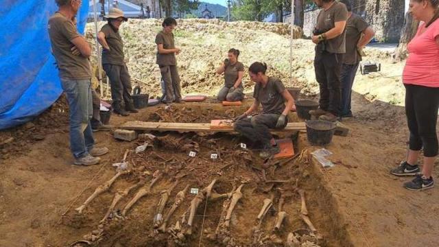 Nueva identificación en el cementerio zornotzarra / Laboratorio Biomics de EHU Nueva identificación en el cementerio zornotzarra