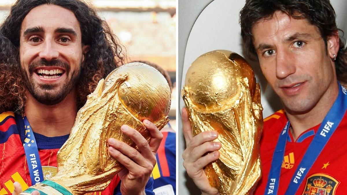 Cucurella cumplió con la tradición iniciada por Joan Capdevila en 2010.