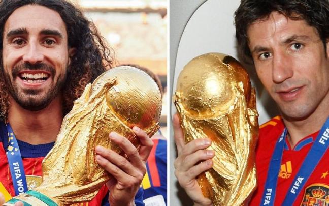 Cucurella cumplió con la tradición iniciada por Joan Capdevila en 2010.