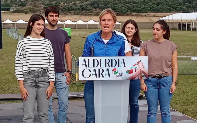 La secretaria del Euzkadi Buru Batzar, Mireia Zarate. / EP La secretaria del Euzkadi Buru Batzar, Mireia Zarate.
