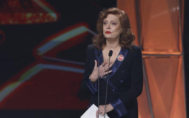 Susan Sarandon recibe el Goya Internacional.