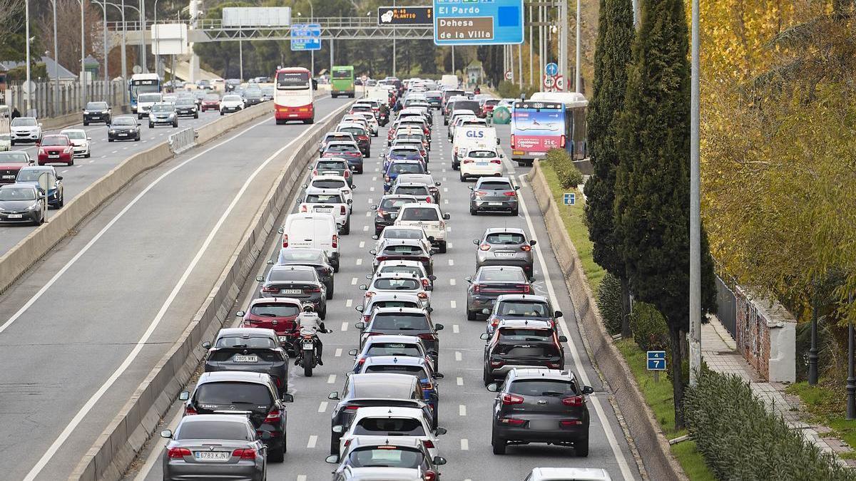 Tráfico durante la operación salida