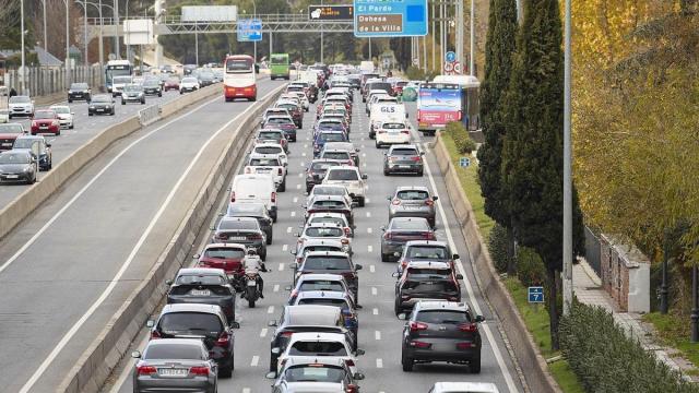 Tráfico durante la operación salida