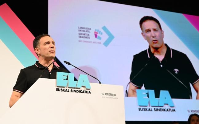 16º Congreso del sindicato ELA bajo el lema ‘Langileria antolatu, gizartea eraldatu’. / EP 16º Congreso del sindicato ELA bajo el lema ‘Langileria antolatu, gizartea eraldatu’.