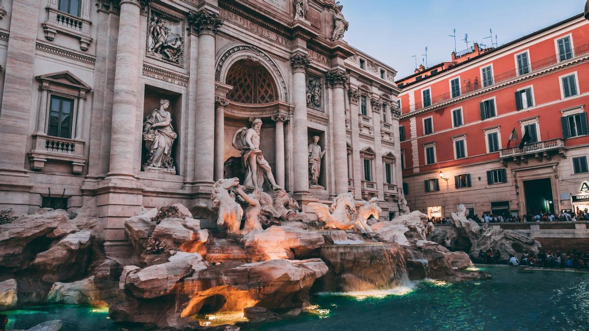 La Fontana di Trevi, en Roma.