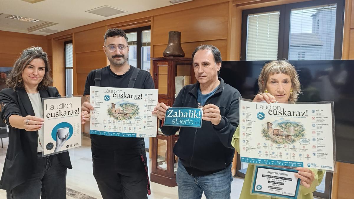 Presentación de la XV edición de MOZEP, el plan de impulso al euskera en el sector terciario de Laudio