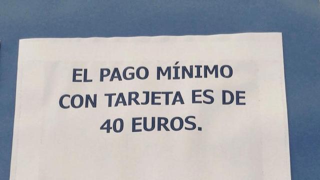 ¿Se pueden poner importes mínimos para pagar con tarjeta en bares y restaurantes?