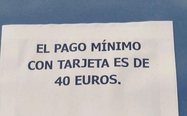 ¿Se pueden poner importes mínimos para pagar con tarjeta en bares y restaurantes?