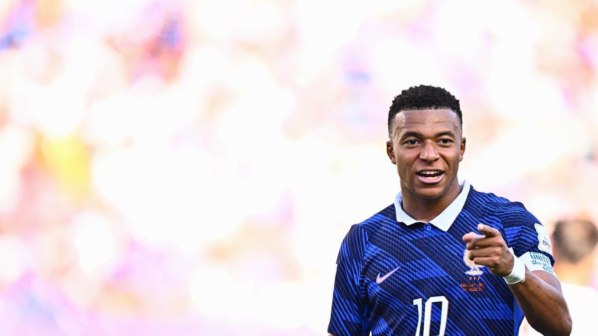 Mbappé, en el partido ante Paraguay.