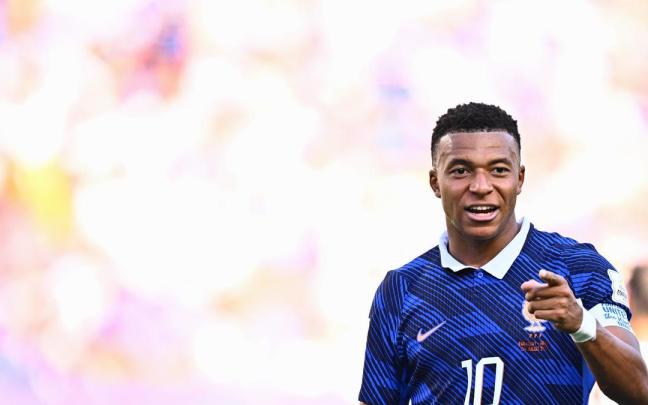 Mbappé, en el partido ante Paraguay.