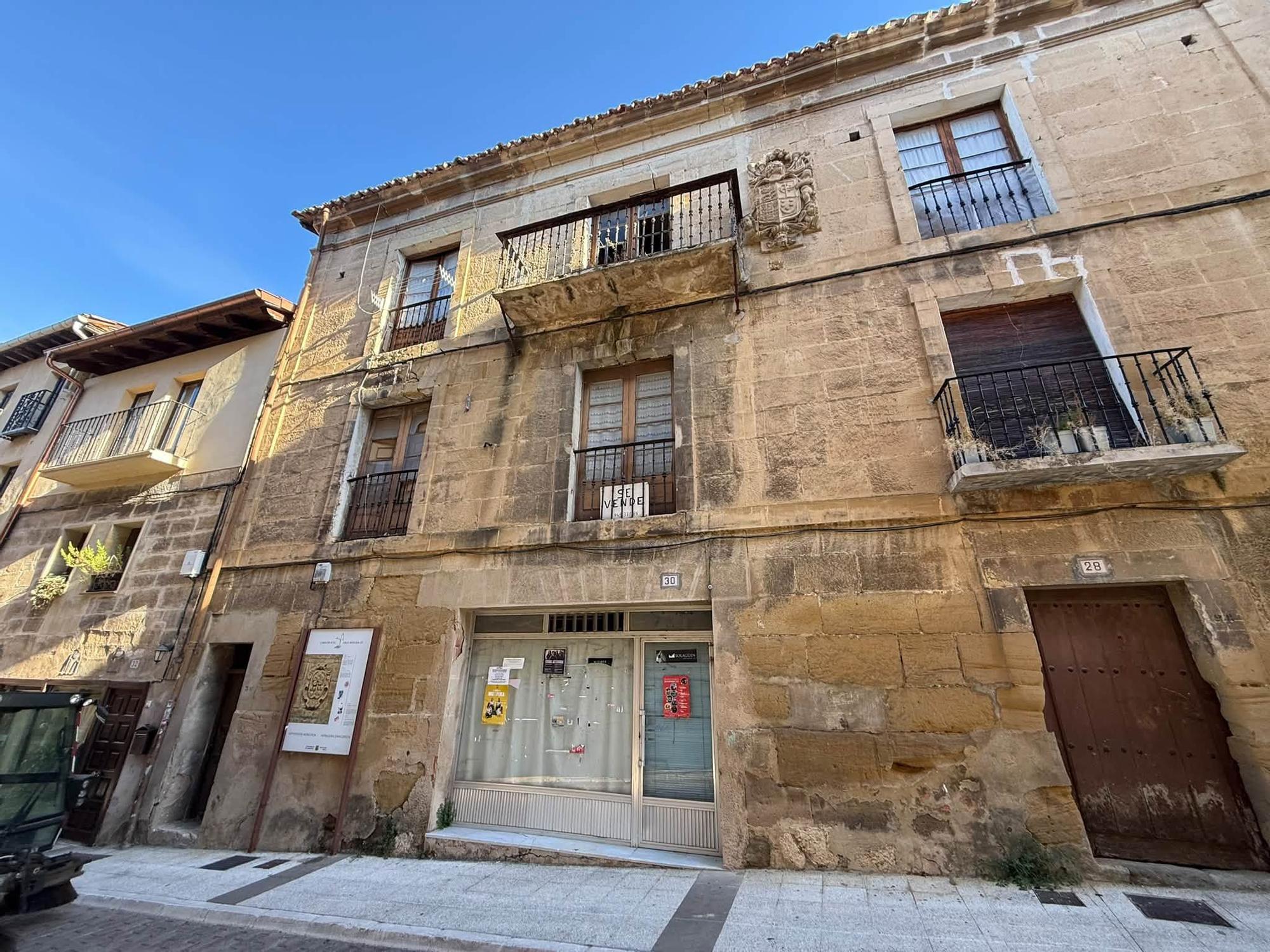 Edificio de la Calle Mayor 30 en Labastida comprada por Ayuntamiento para construir vivienda pública
