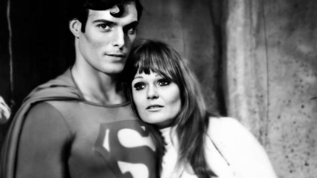 Valerie Perrine, junto a Christopher Reeve en 'Superman'.