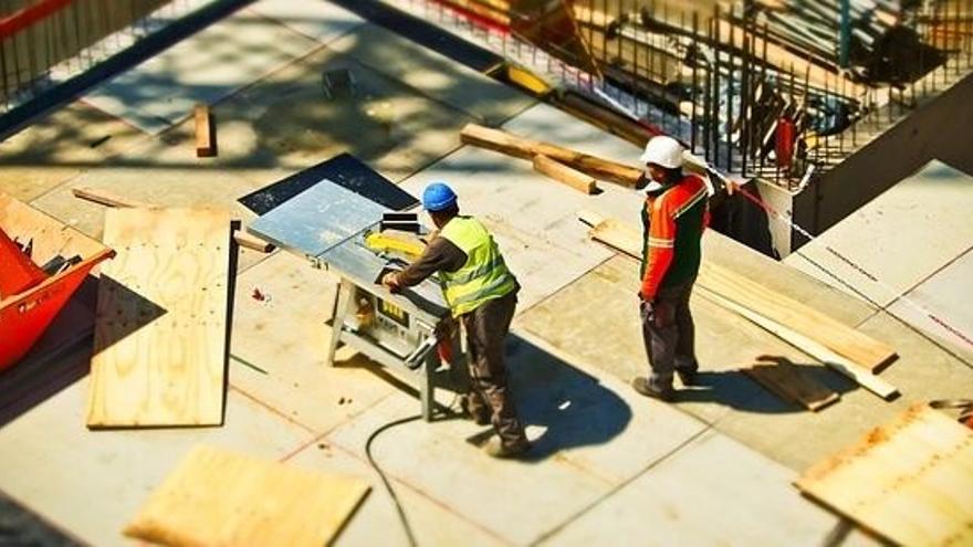 Trabajadores del sector de la construcción, en una obra.